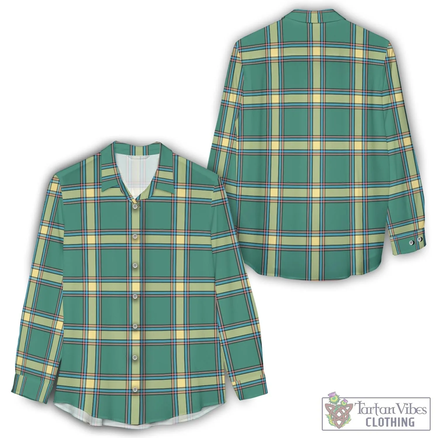 Alberta Province Canada Tartan Women's Casual Shirt