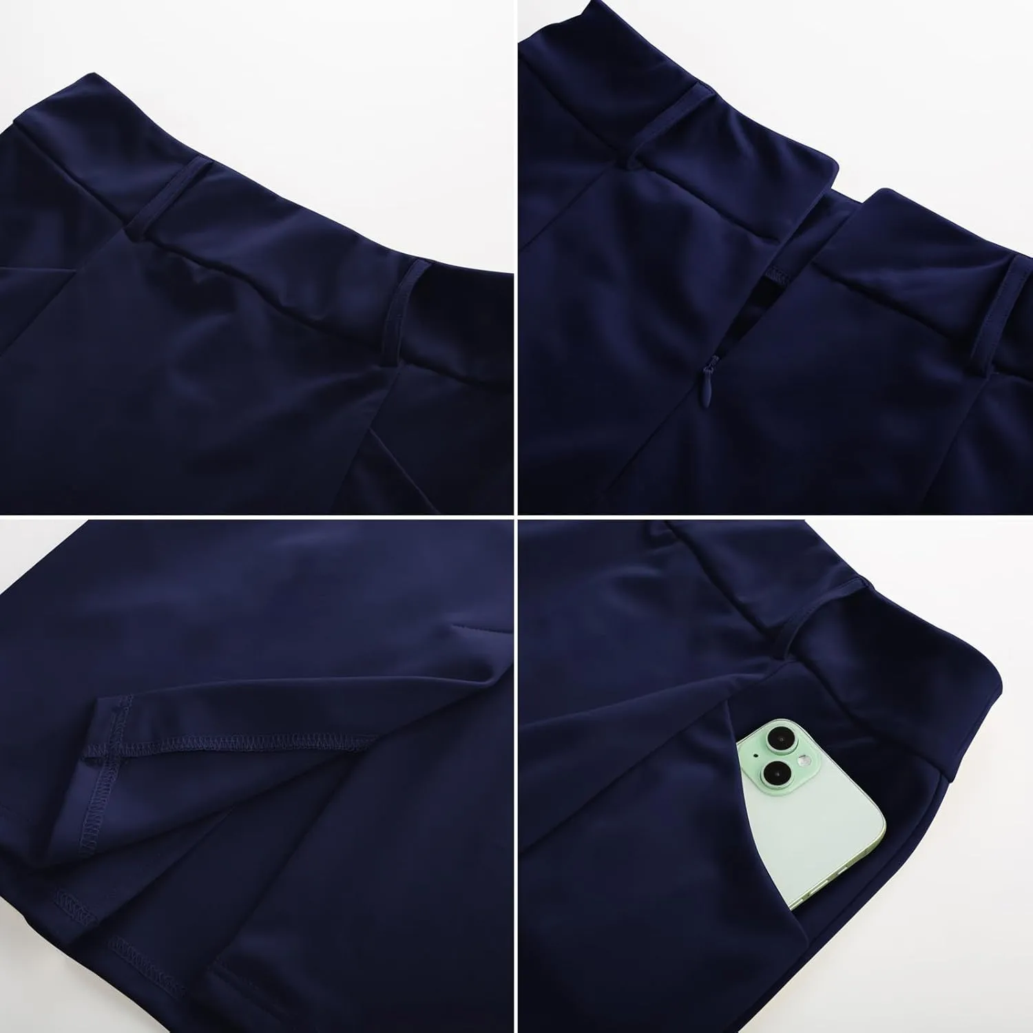 Belle Poque Women Pencil Skirt High Waisted Midi Pencil Skirt with Pockets
