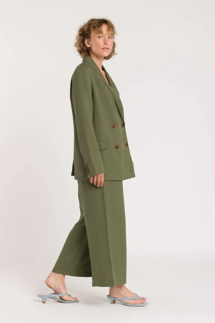 Hazel Flowy Pants Green