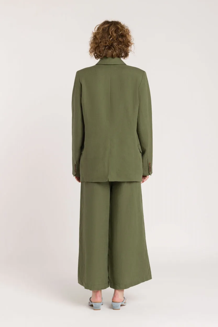Hazel Flowy Pants Green
