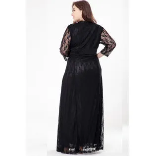 Ketty More Women Deep V Lace Up Ankle Length Trending Dress-KMWD063