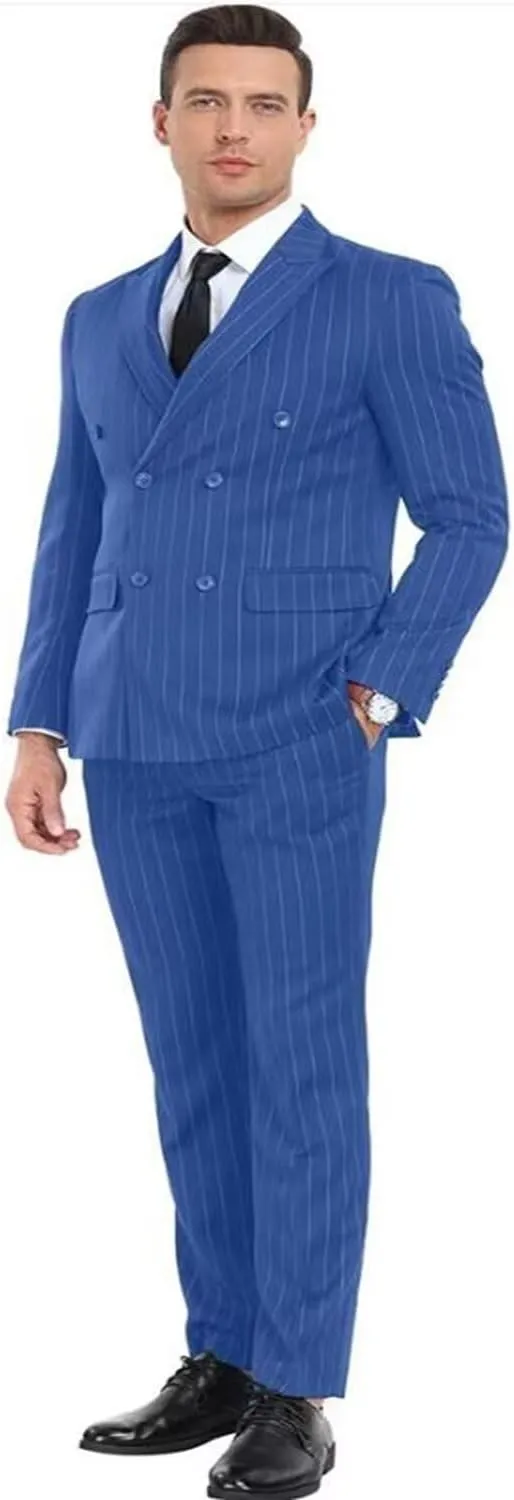 Men's Suit Set,3 Pieces Plaid Suit for Men Slim Fit Formal Bussiness Wedding Suit Prom Tuxedos Suit Blazer Vest Pant