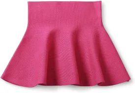 Mesinsefra Little Big Girls' High Waist Knitted Flared Pleated Skirt Casual
