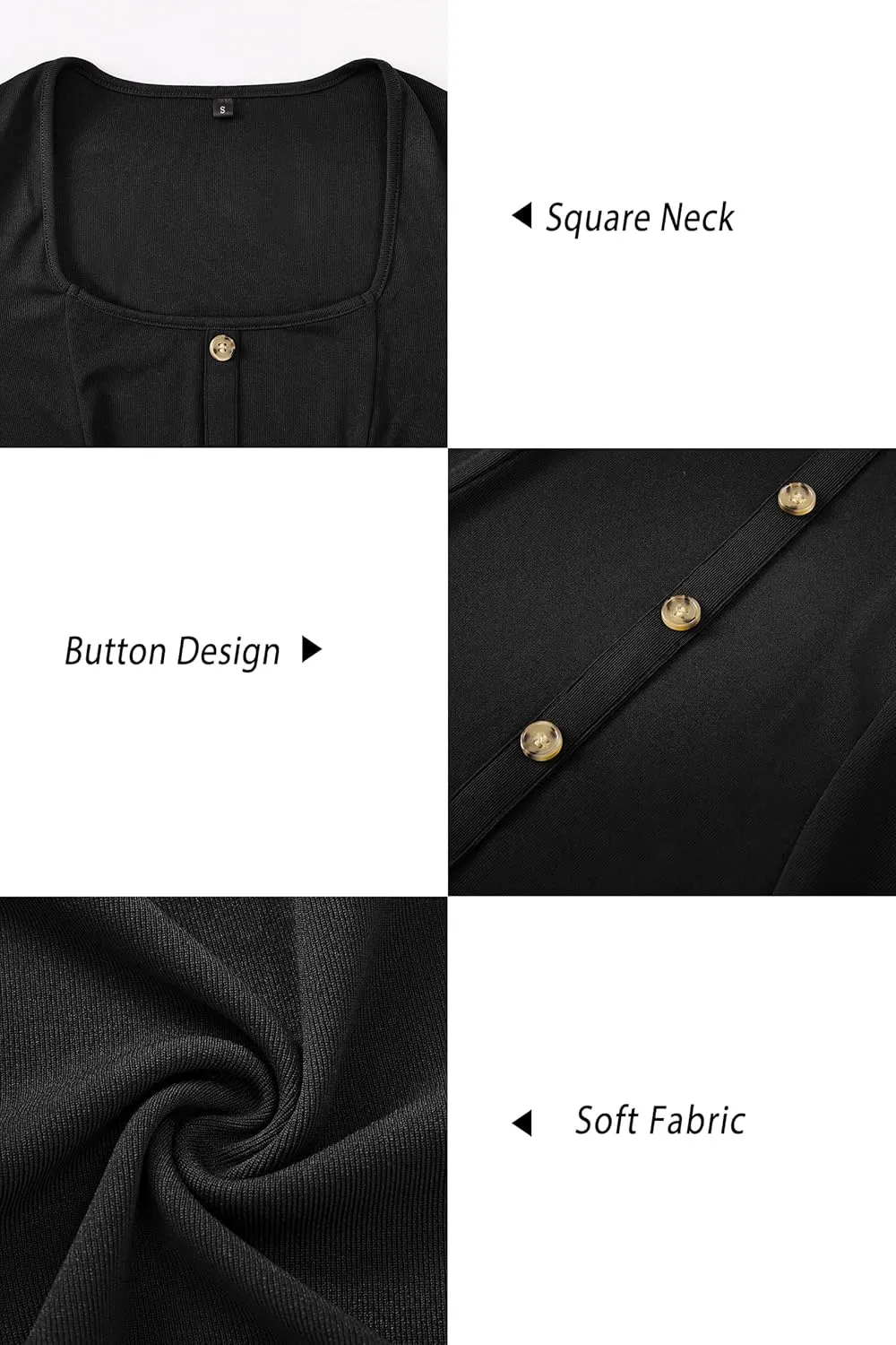 Newshows Women 2024 Fall Dress Long Sleeve Holiday Outfits Square Neck Casual Winter Ribbed Knit Dresses Trendy