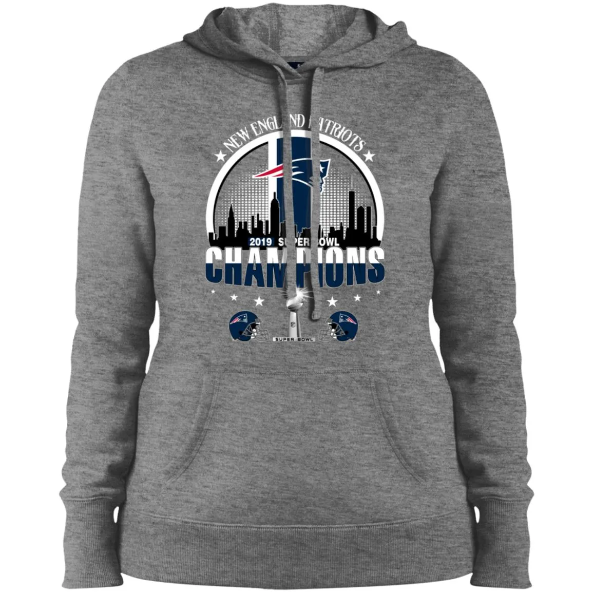 Nfl – New England Patriots 2019 Super Bowl Champions Football Women Hooded Sweatshirt