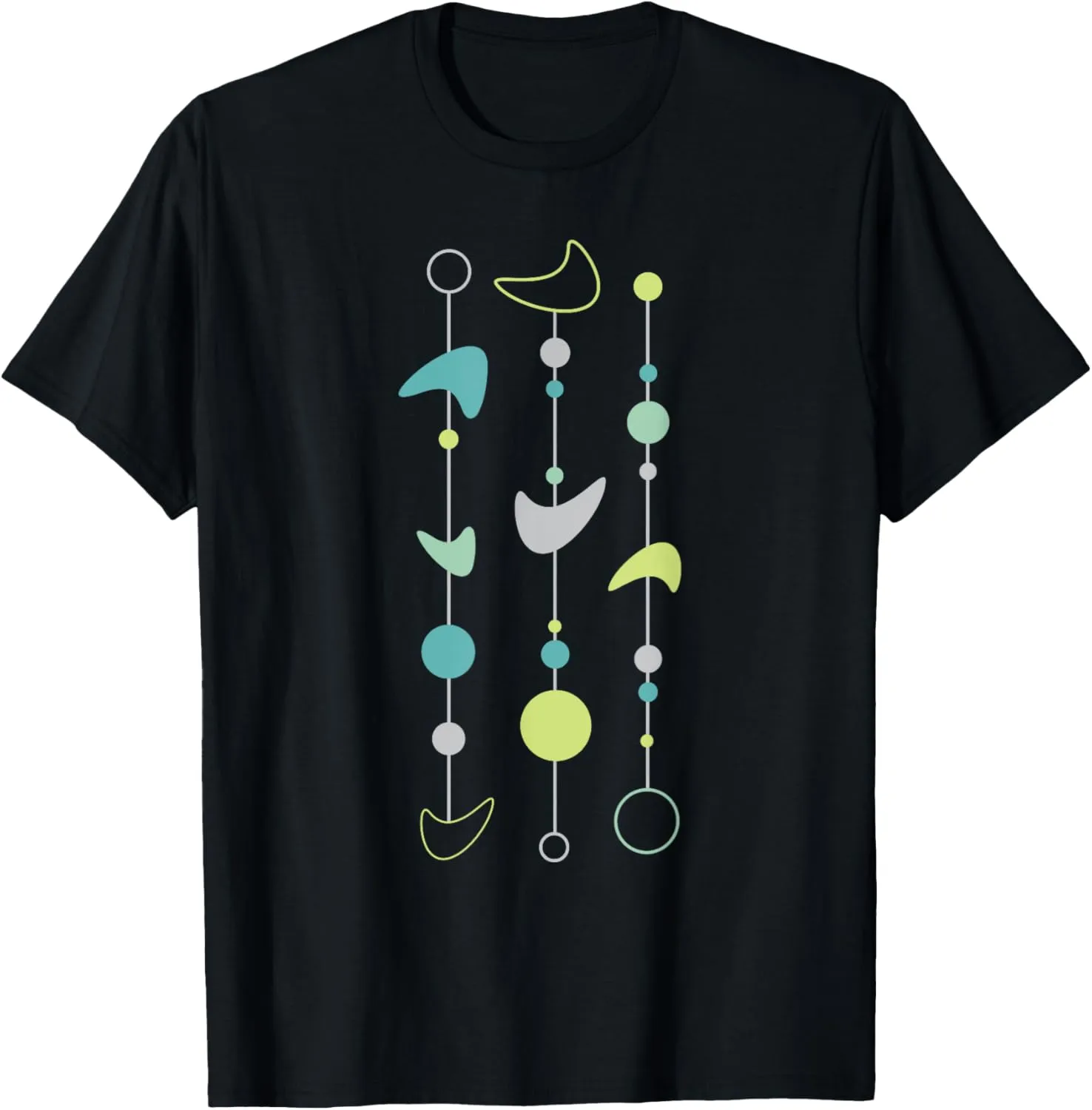 Retro Geometric Abstract Pattern T-Shirt