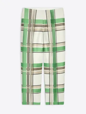 Straight jacquard pants