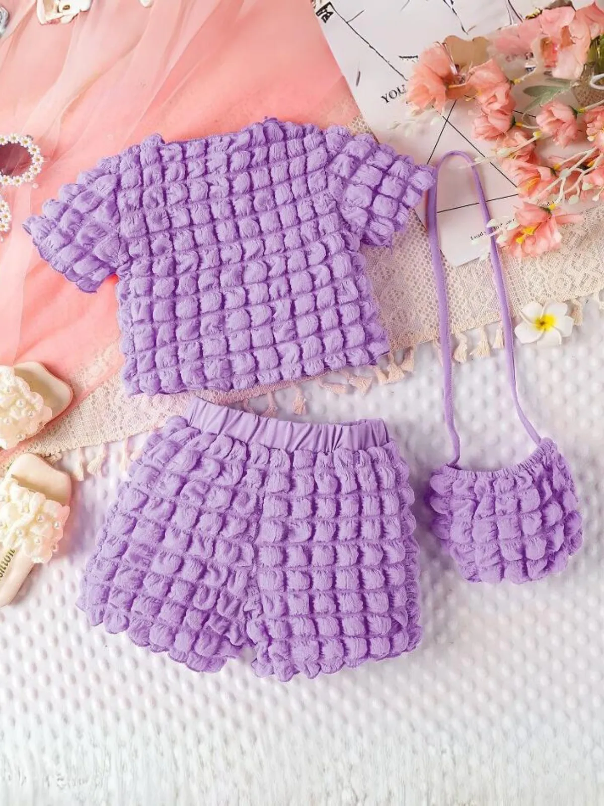 Sunny Playdates 3pc Puffy Short Set