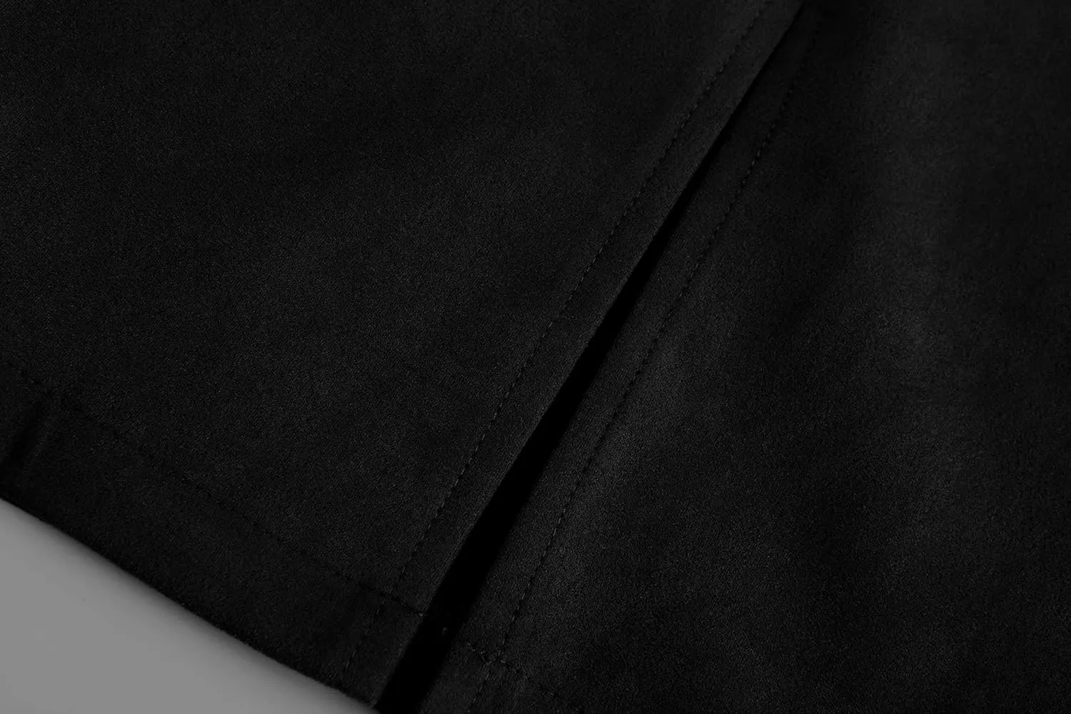 Women's Faux Suede Back Split Hip Packaged Skirt Midi Pencil Skirt