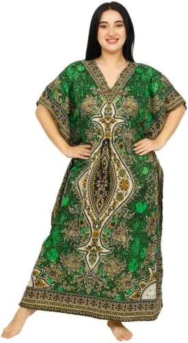 Women's Long Kaftan Dress Maxi Caftan Dress Gown Top Night Dress