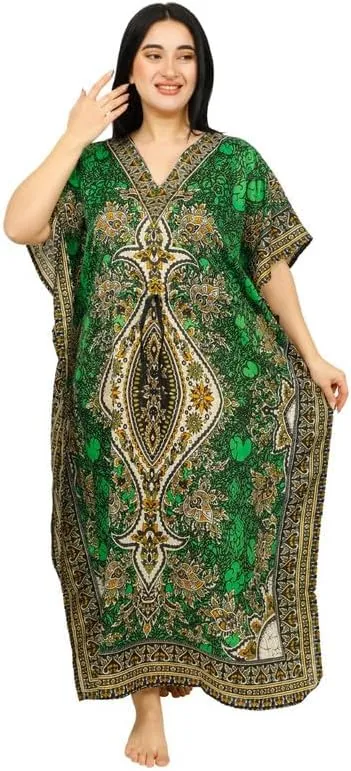 Women's Long Kaftan Dress Maxi Caftan Dress Gown Top Night Dress