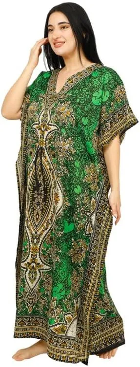 Women's Long Kaftan Dress Maxi Caftan Dress Gown Top Night Dress