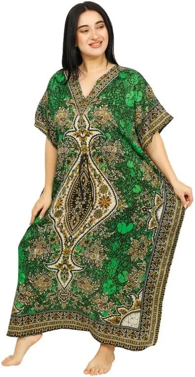 Women's Long Kaftan Dress Maxi Caftan Dress Gown Top Night Dress