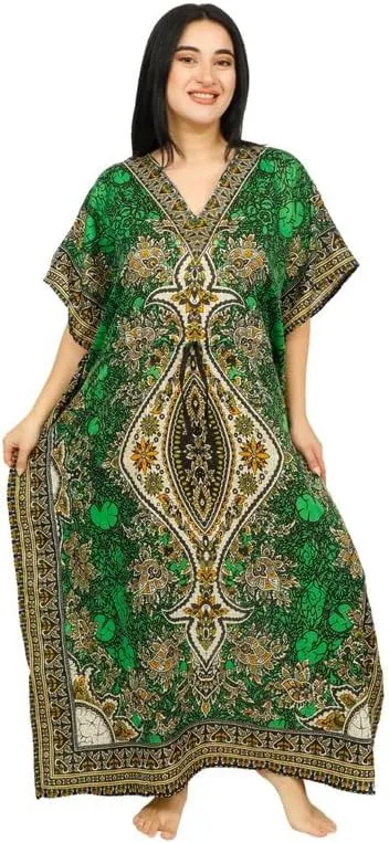 Women's Long Kaftan Dress Maxi Caftan Dress Gown Top Night Dress